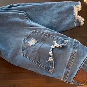 Women’s Distressed Blue Jeans
